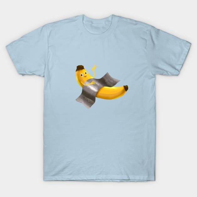 Duct tape relaxing banana T-Shirt by Hameo Art